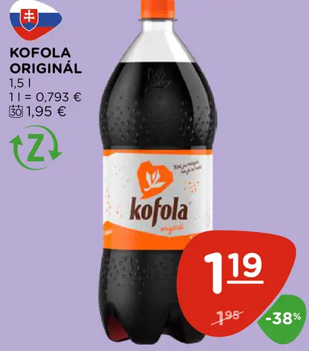 Kofola originál nealkoholický nápoj