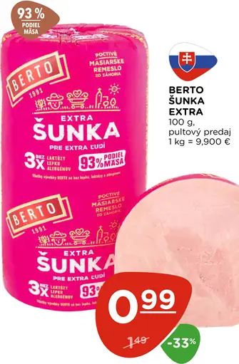 Berto šunka extra