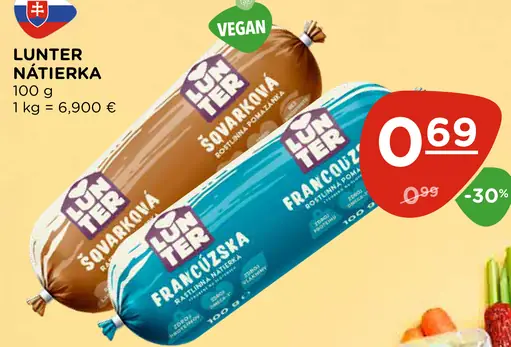 Lunter nátierka škvarková, francúzska