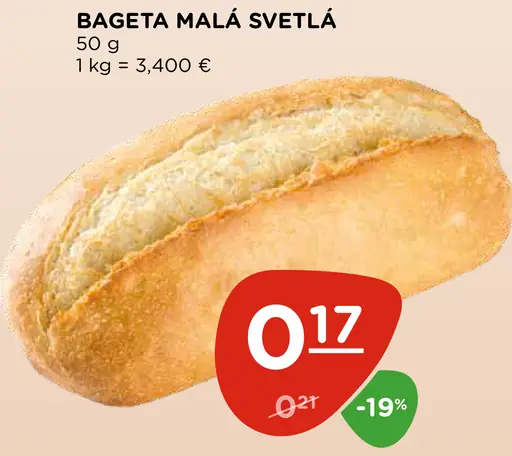 Bageta malá svetlá