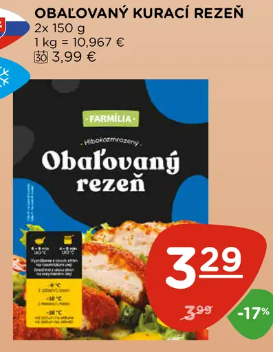 Obalovaný kurací rezeň