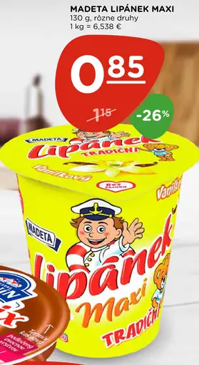 Madeta Lipánek Maxi tradičný dezert