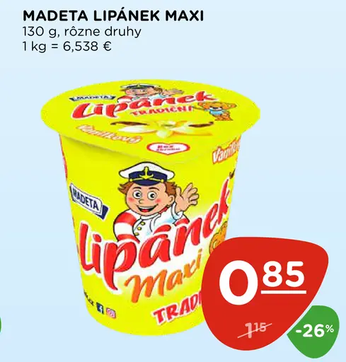 Madeta Lipánek Maxi tvarohový dezert