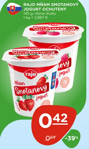 Rajo Mňam Smetanový Jogurt