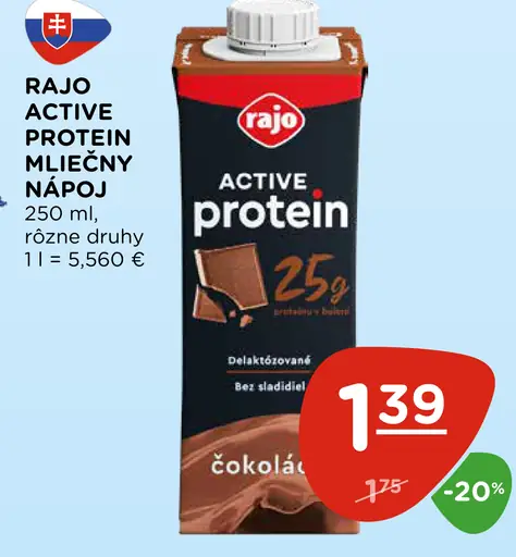 Rajo Protein mliečny nápoj čokoláda