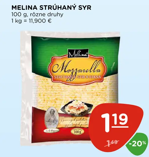 Melina strúhaný syr