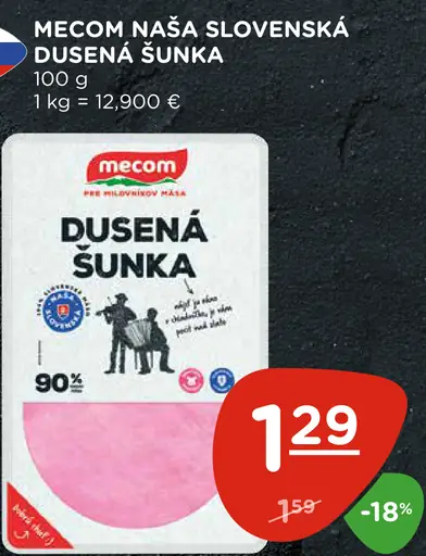 Mecom Naša Slovenská dusená šunka