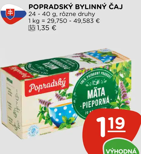 Popradský Bylinný čaj šípky