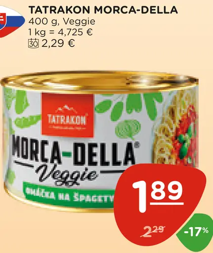 Tatrakon Morca-Della veggie nátierka na špagety