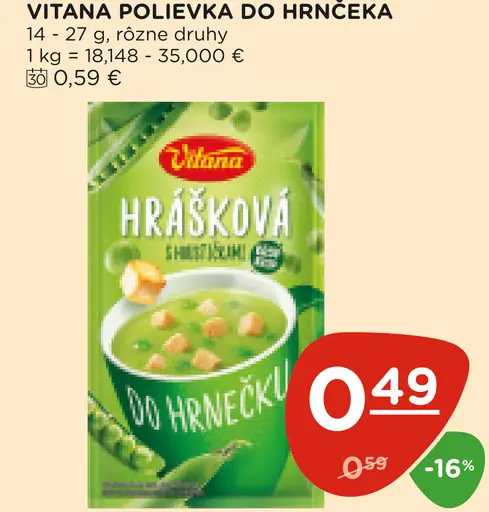 Vitana Do hrnčeka instatná polievka