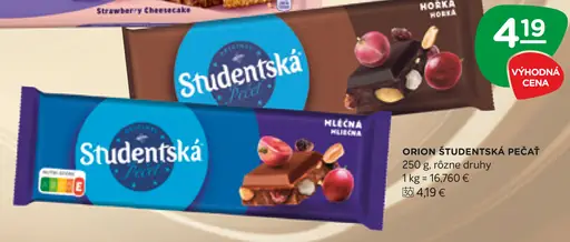 Orion Študentská pečať čokoláda