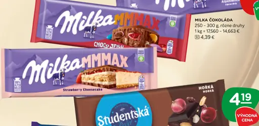 Milka Mliečna čokoláda