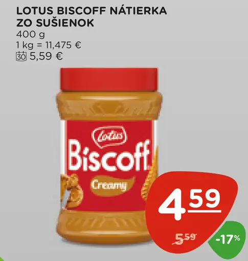 Lotus Biscoff Nátierka zo sušienok