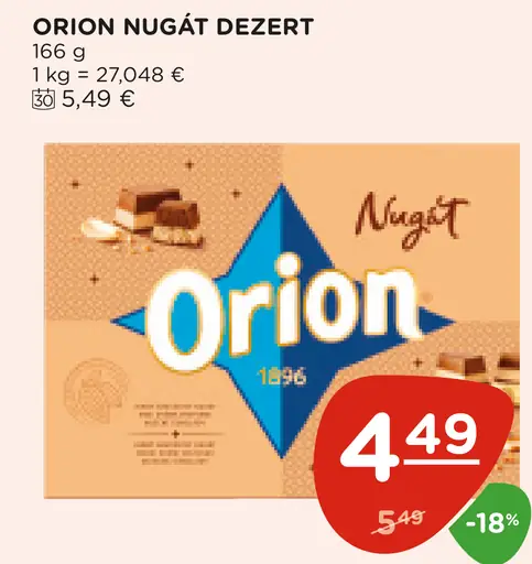 Orion Nugát Dezert