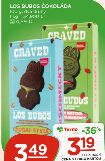 Los Bubos čokoláda