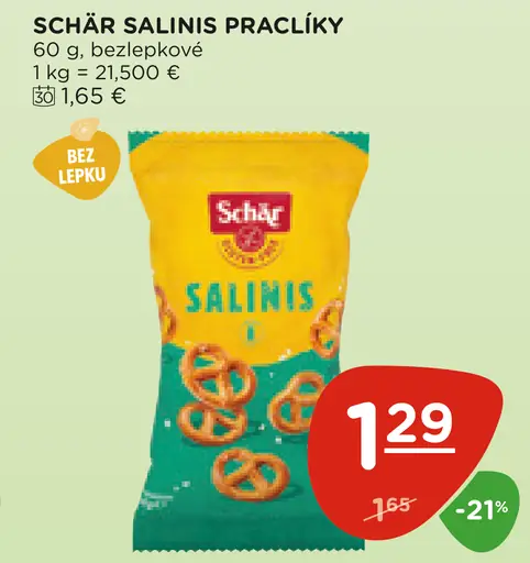 Schar Salinis praclíky bezlepkové