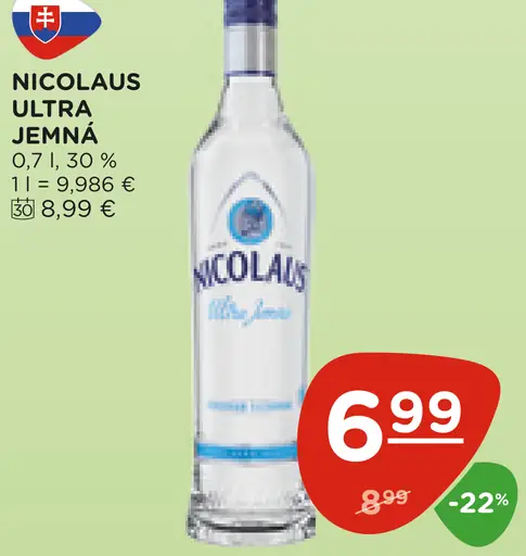 Nicolaus Ultra jemná vodka