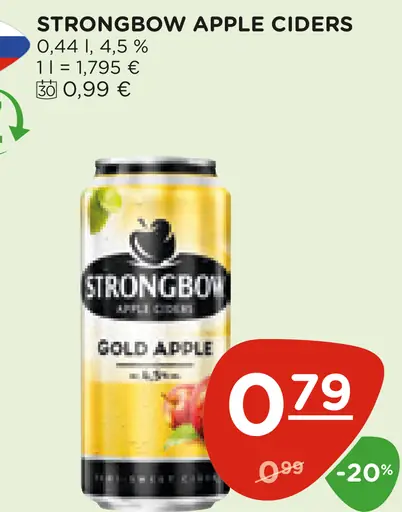 Strongbow Apple Ciders Gold Apple plechovka