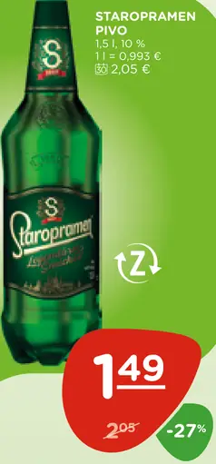 Staropramen pivo