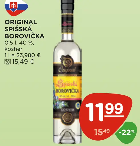 Original Spišská Borovička