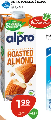 Alpro mandľový nápoj
