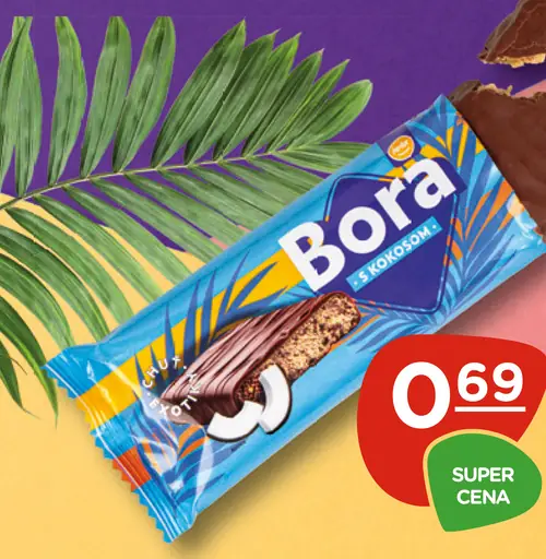 Terka Bora sójová tyčinka s kokosovo-rumovou príchuťou