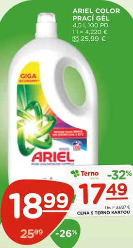 Ariel tekutý prací gél Color