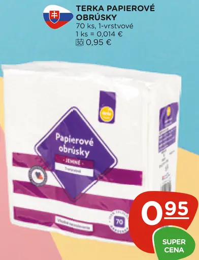 Terka papierové obrúsky