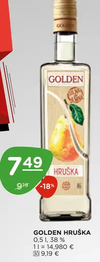 Golden hruška liehovina