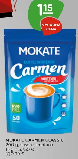 Mokate Carmen Classic sušená smotana do kávy
