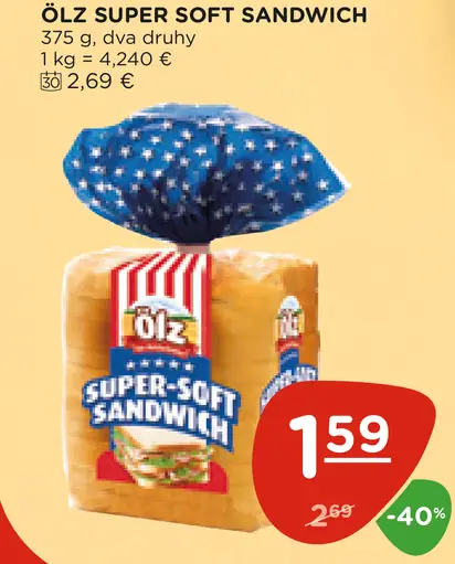 Ölz Super mäkký sendvič