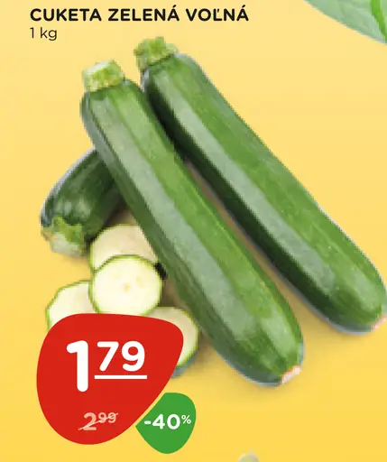 Cuketa zelená voľná