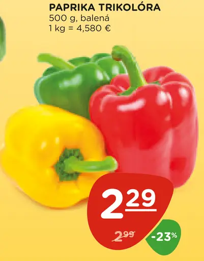 Paprika trikolóra balená