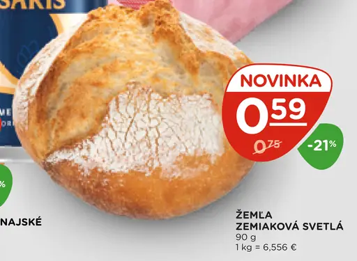 Žemla zemiaková svetlá