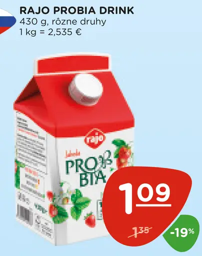 Rajo Probia drink kyslomliečny nápoj