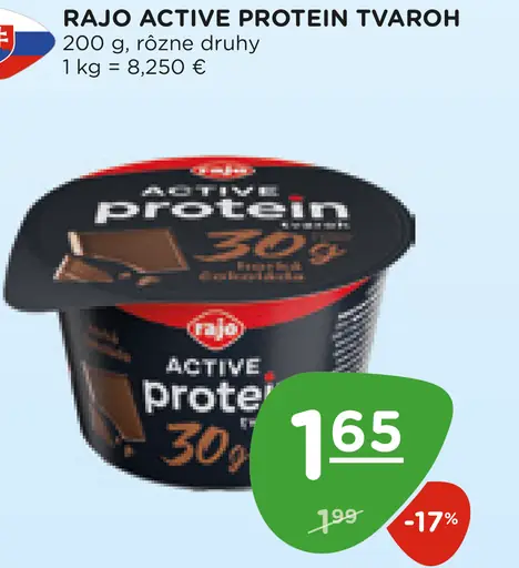 Rajo Active Protein tvaroh