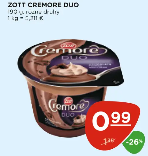 Zott Cremore Duo dezert