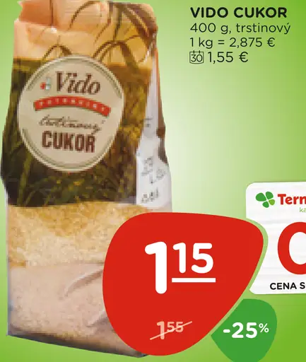 Vido trstinový cukor