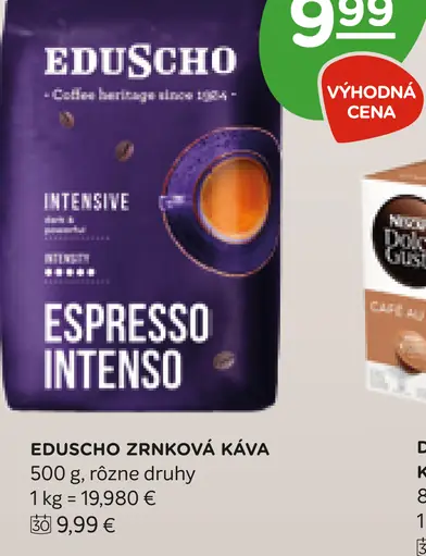 Eduscho zrnková káva Intensive Espresso Intenso