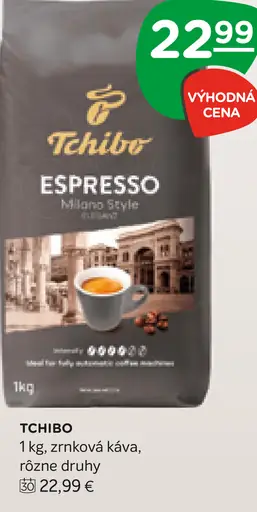 Tchibo Espresso Milano Style pražená zrnková káva
