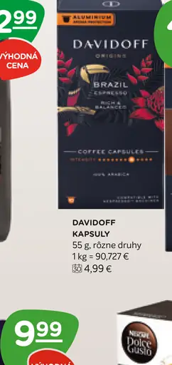 Davidoff kávové kapsuly Espresso 57