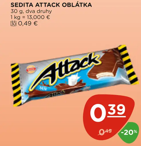 Sedita Attack oblátka