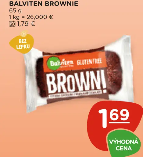 Balviten brownie bezlepkový