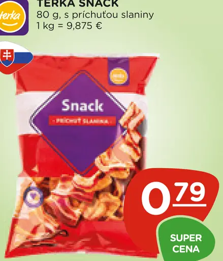 Terka Snack s príchuťou slaniny