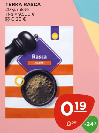 Terka rasca mletá