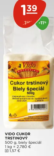 Vido cukor trstinový biely špeciál