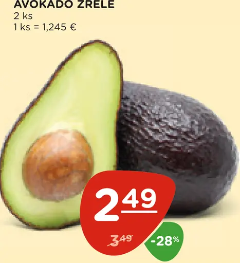 Avokádo zrelé