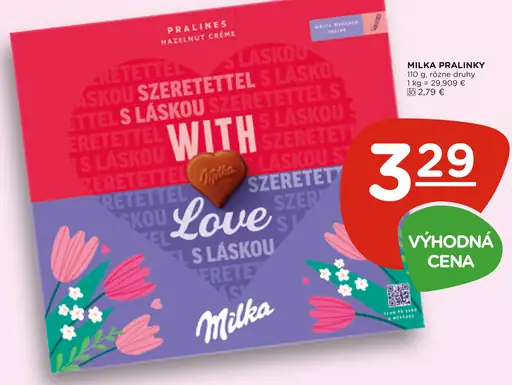 Milka pralinky