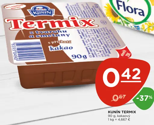 Kunin Termix kakaový z tvarohu a smotany