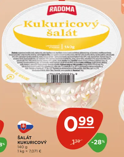 Radoma kukuricový šalát
